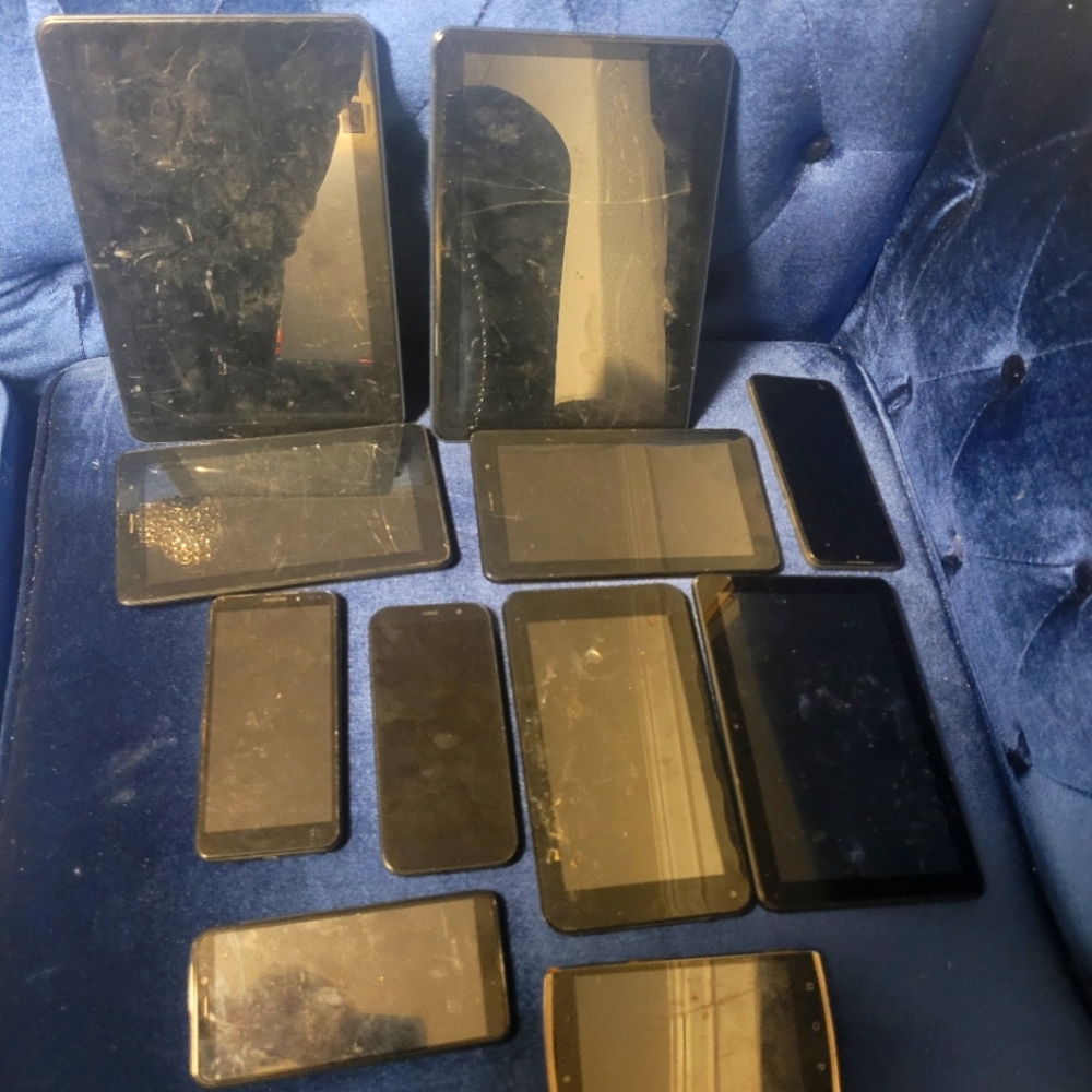 Assorted Black Electronic Devices